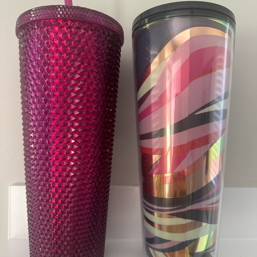 Starbucks Studded Tumbler and Multicolor Swirl Tumbler Set - Picture 2 of 9